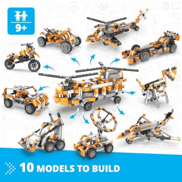 Engino Inventor Motorized Double-Blade Helicopter
