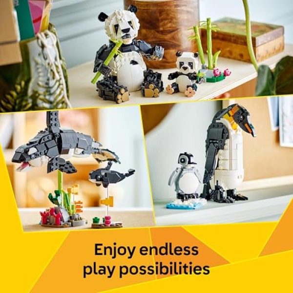 LEGO Creator 3in1 Wild Animals: Panda Family Toy Set 31165 - Image 3
