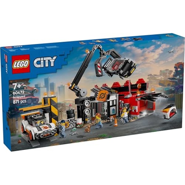 LEGO City Scrapyard with Cars, Building Toy Set 60472 - Image 8