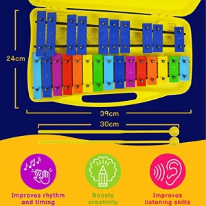 A-Star 25 Note Chromatic Glockenspiel - Rainbow