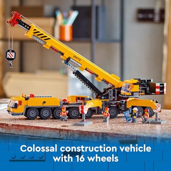 LEGO City Yellow Mobile Construction Crane Toy Set 60409 - Image 3