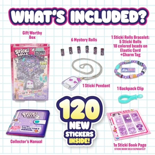 Sticki Rolls Sticki Pendant Activity Pack - Image 2