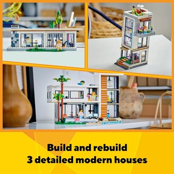 LEGO Creator 3in1 Modern House Building Set for Kids 31153 - Image 4