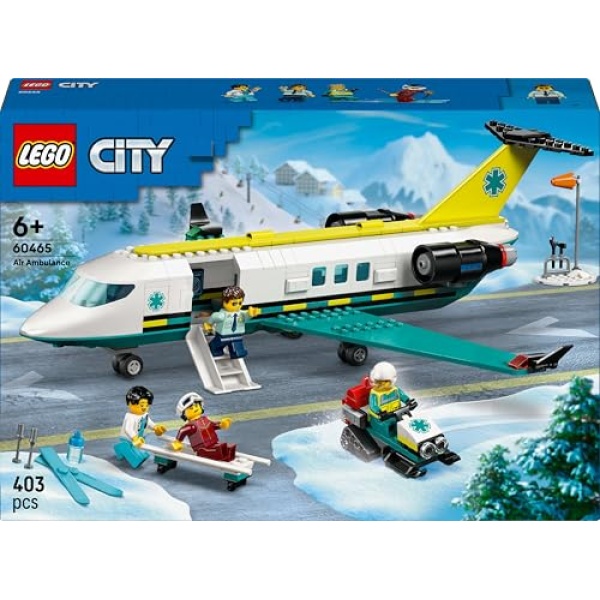 LEGO City Emergency Air Ambulance Airplane Toy Playset 60465 - Image 8
