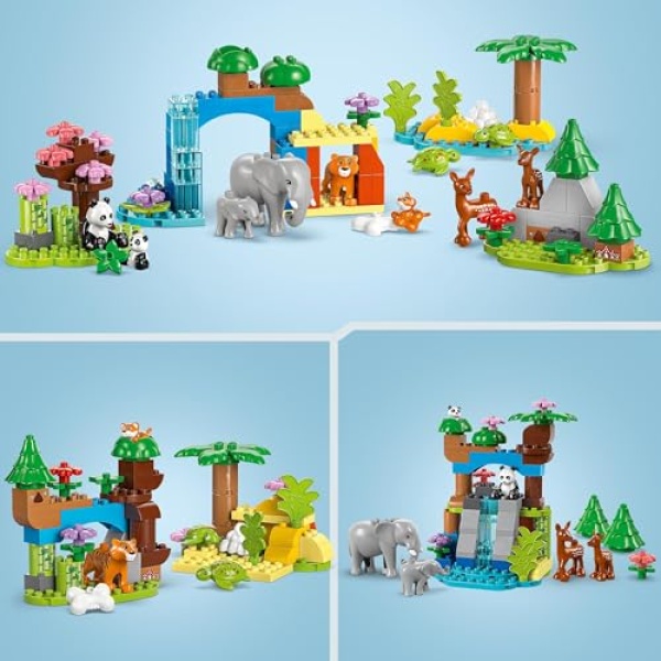 LEGO DUPLO 3in1 Wild Animal Families Learning Toy Set 10446 - Image 2