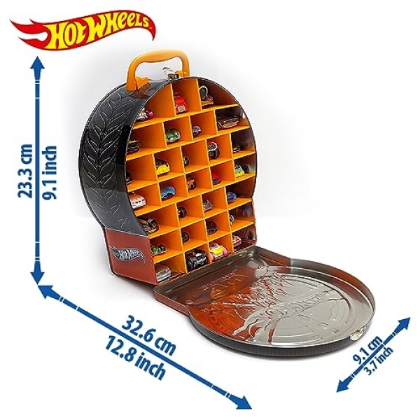 Hot Wheels Fire Wheel garage Metallic Car Case - Image 2