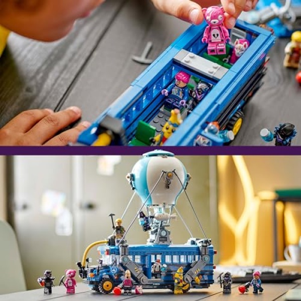 LEGO Fortnite Battle Bus Toy Set with 9 Characters 77073 - Image 4