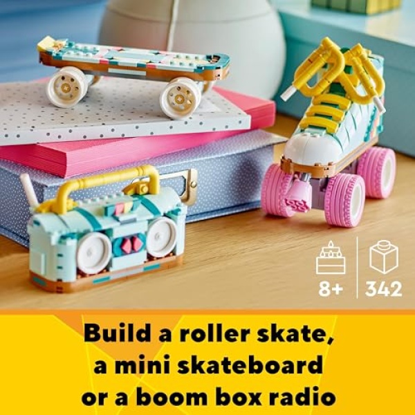 LEGO Creator 3in1 Retro Roller Skate & Toy Skateboard 31148 - Image 2