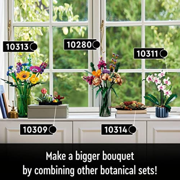 LEGO Icons Wildflower Bouquet Flowers Set for Adults 10313 - Image 7