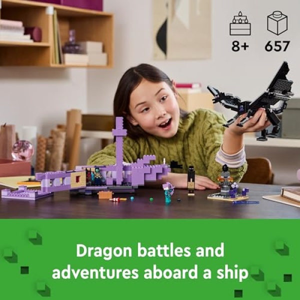 LEGO Minecraft The Ender Dragon and End Ship Toy Set 21264 - Image 2