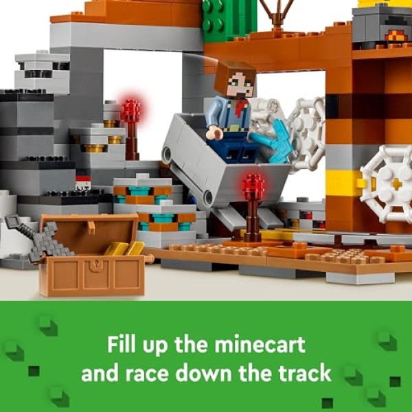 LEGO Minecraft The Badlands Mineshaft Video-Game Toy 21263 - Image 6