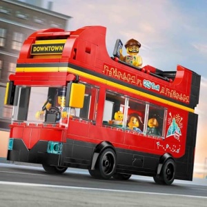 LEGO City Red Double-Decker Sightseeing Bus Toy Set 60407