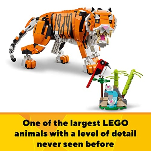 LEGO Creator 3in1 Majestic Tiger Animal Building Toy 31129 - Image 6