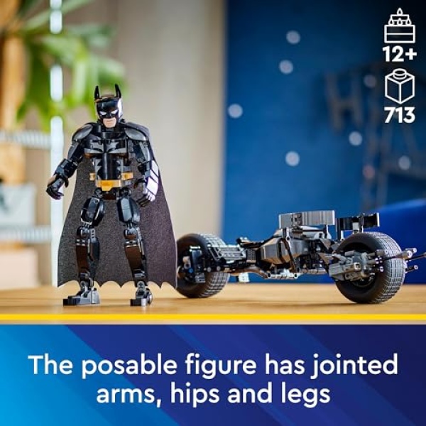 LEGO DC Batman Construction Figure & the Bat-Pod Bike 76273 - Image 4