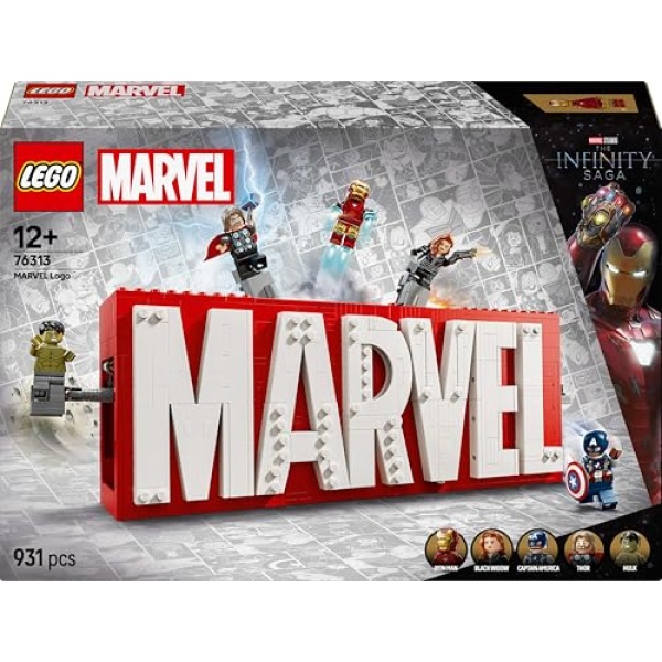 LEGO Marvel: MARVEL Logo & Minifigures Building Toy 76313 - Image 6
