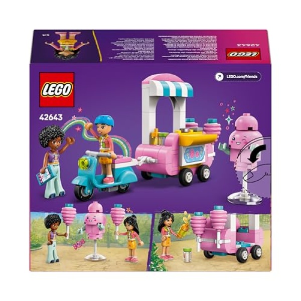 LEGO Friends Candyfloss Stand and Scooter Food Toy Set 42643 - Image 8