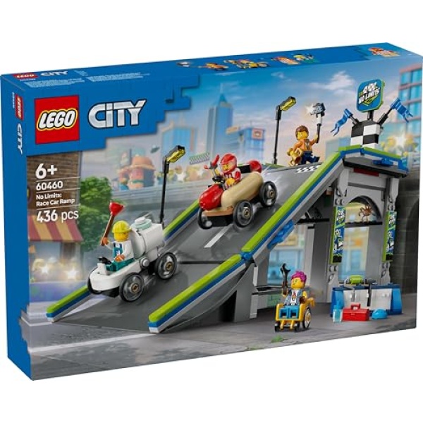 LEGO City No Limits: Race Car Ramp Track Toy Playset 60460 - Image 8