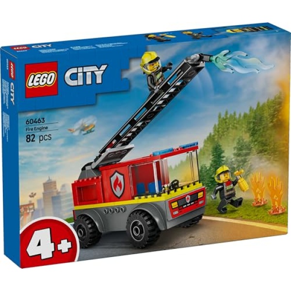LEGO City Fire Engine with Ladder, Firefighter Toy 60463 - Image 8