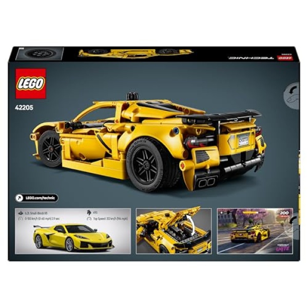 LEGO Technic Chevrolet Corvette Stingray Car Toy Set 42205 - Image 9