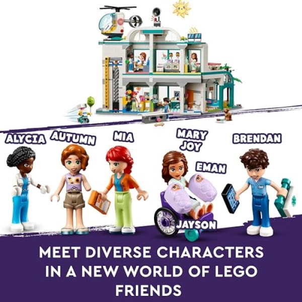 LEGO Friends Heartlake City Hospital & Helicopter Toy 42621 - Image 3