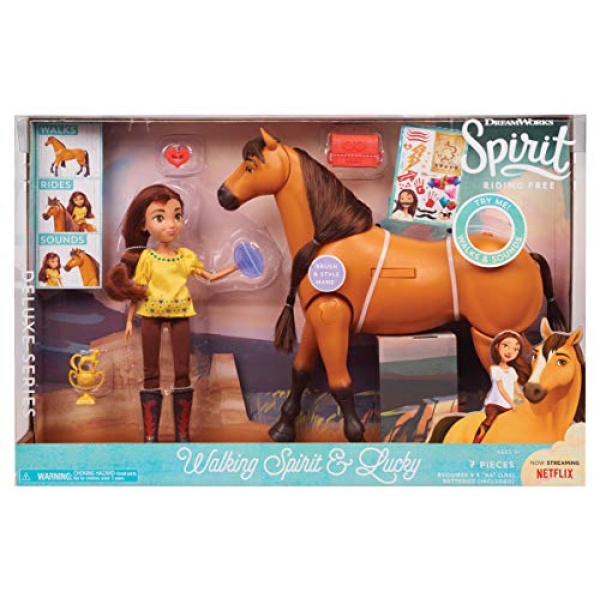 Spirit Deluxe Walking Spirit Doll with Horse Lucky - Image 3