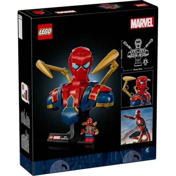 LEGO Marvel Iron Spider-Man Bust Avengers Building Set 76326 - Image 4