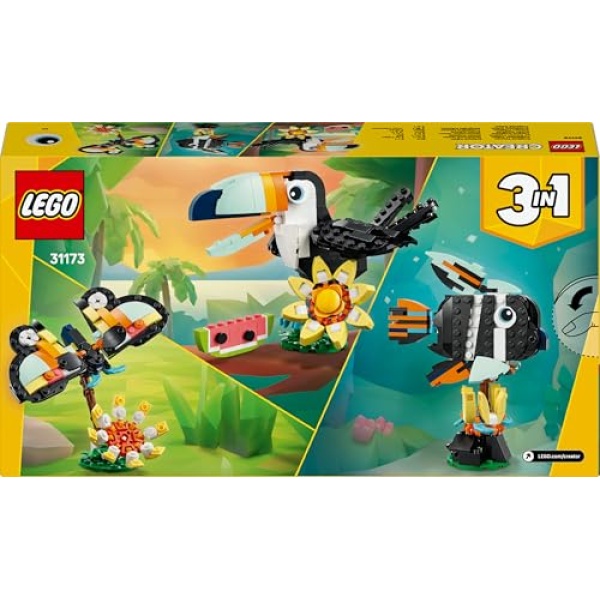 LEGO Creator 3in1 Wild Animals: Tropical Toucan Set 31173 - Image 8