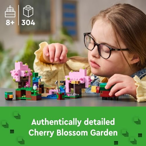 LEGO Minecraft The Cherry Blossom Garden Building Toy 21260