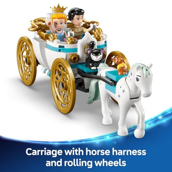 LEGO Disney Princess Cinderella Castle, Horse Carriage 43275 - Image 5
