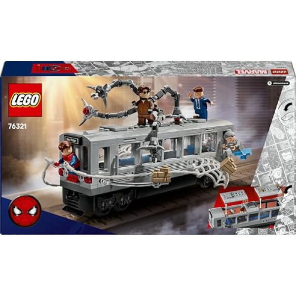 LEGO Marvel Spider-Man vs. Doc Ock Subway Train Scene 76321 - Image 9