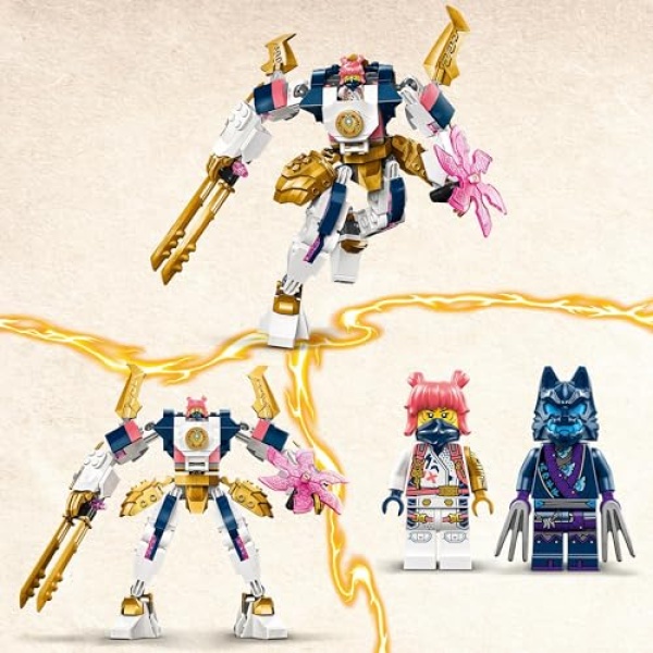 LEGO NINJAGO Sora's Elemental Tech Mech Action Figure 71807 - Image 2