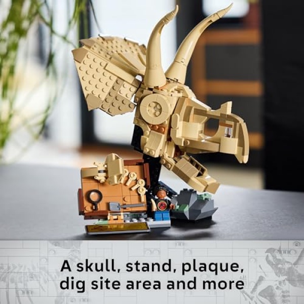 LEGO Jurassic World Dinosaur Fossil: Triceratops Skull 76969 - Image 2