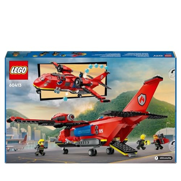 LEGO City Fire Rescue Plane Toy for Kids Aged 6 Plus 60413 - Image 7