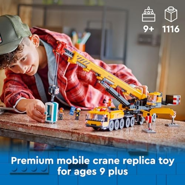 LEGO City Yellow Mobile Construction Crane Toy Set 60409 - Image 2