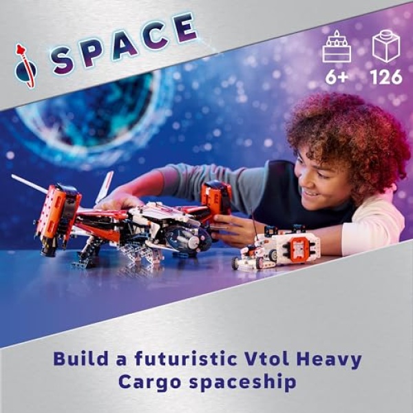 LEGO Technic VTOL Heavy Cargo Spaceship LT81 Space Toy 42181 - Image 2