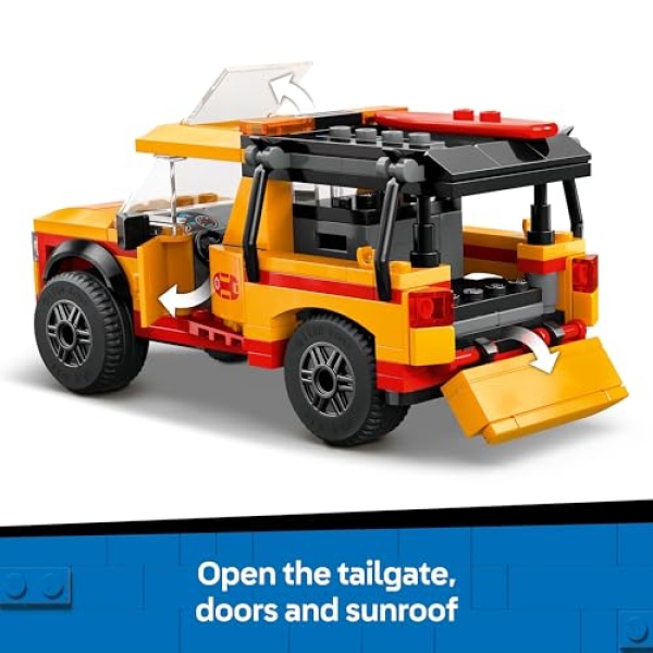 LEGO City Lifeguard Beach Rescue Truck & Shark Toys 60453 - Image 2