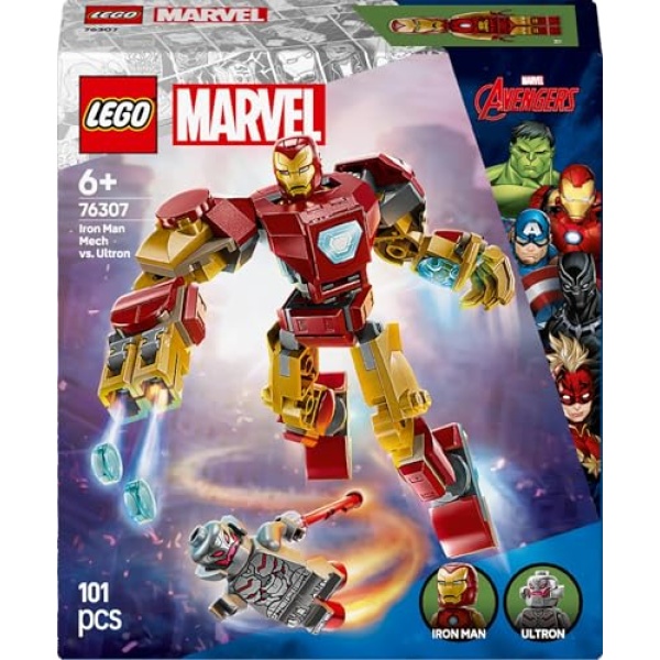 LEGO Marvel Iron Man Mech vs. Ultron Building Toy Set 76307 - Image 7