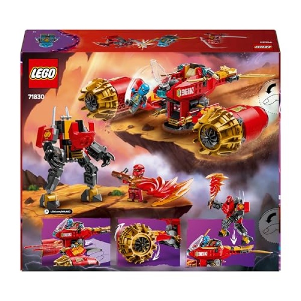 LEGO NINJAGO Kai's Mech Storm Rider 2in1 Ninja Toy Set 71830 - Image 7