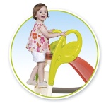 Smoby 5ft Kids Garden Slide - Orange and Yellow