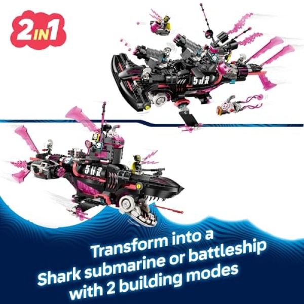 LEGO DREAMZzz 2in1 Nightmare Shark Submarine Toy 71500 - Image 3