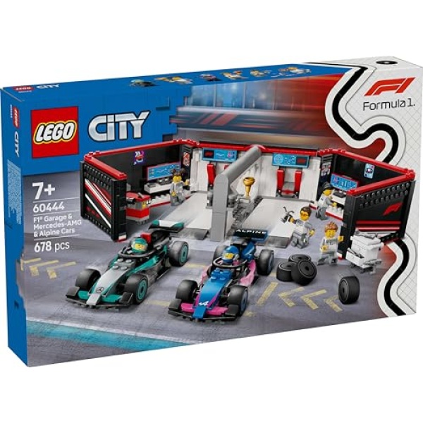 LEGO City F1 Garage & Mercedes-AMG & Alpine Cars Set 60444 - Image 8