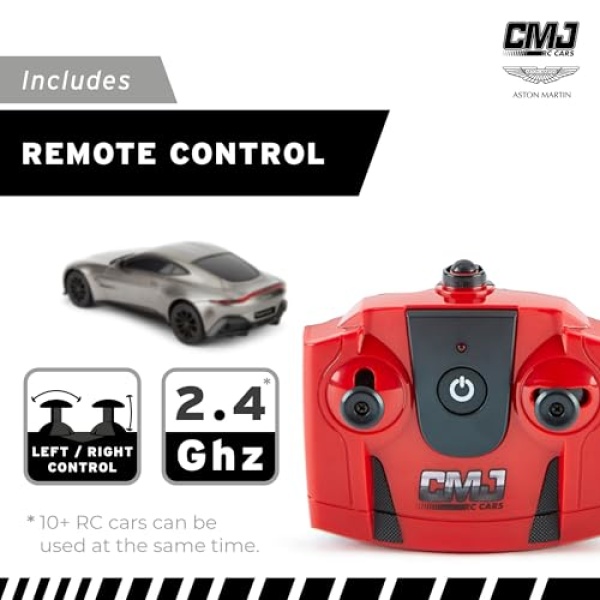 CMJ RC Cars Radio Controlled Aston Martin 1:24 Car - Image 5