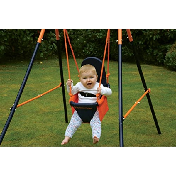 Hedstrom Folding Toddler Swing - Blue and Orange - Image 2