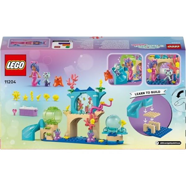 LEGO Gabby's Dollhouse Mermaid Aquarium Adventure 11204 - Image 7