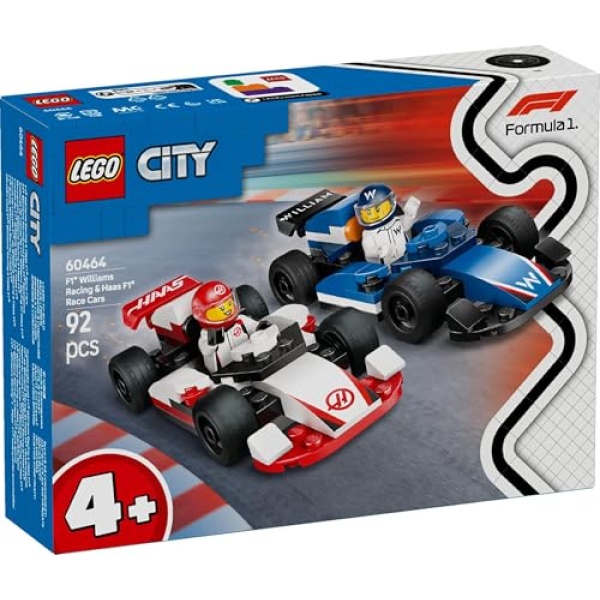 LEGO City F1 Williams Racing & Haas F1 Race Cars Set 60464 - Image 7