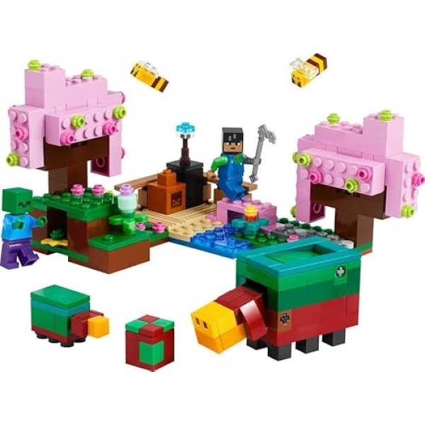 LEGO Minecraft The Cherry Blossom Garden Building Toy 21260 - Image 3