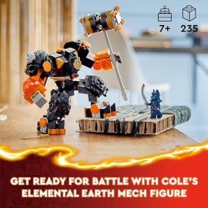 LEGO NINJAGO Cole's Elemental Earth Mech Action Figure 71806
