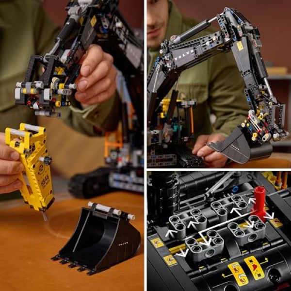 LEGO Technic Volvo EC500 Hybrid Excavator Building Set 42215 - Image 5