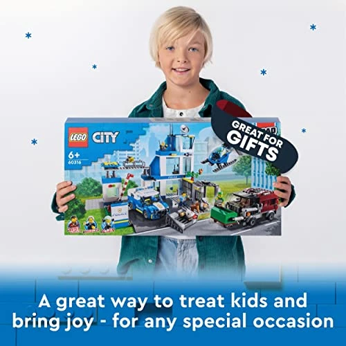 LEGO City Police Station Bin Lorry & Helicopter Toy 60316 - Image 7