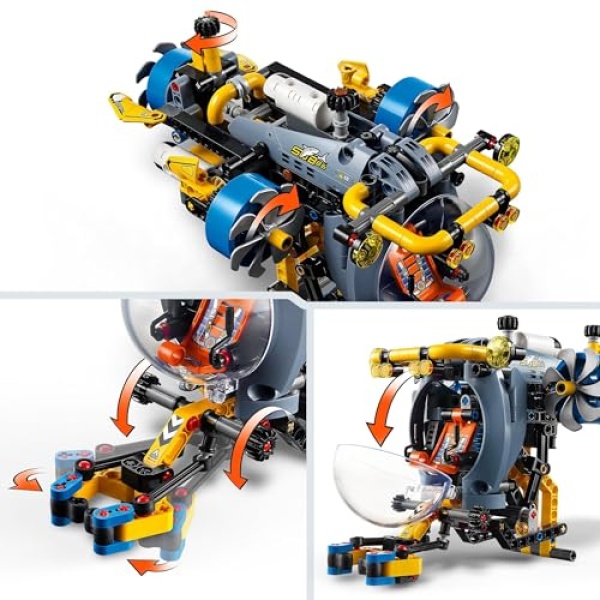 LEGO Technic Deep-Sea Research Submarine Building Toy 42201 - Image 4
